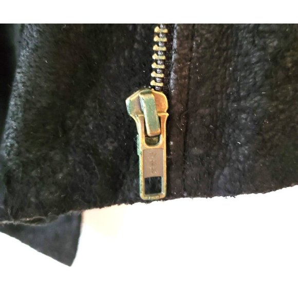 GAR-DE DESIGNER WOMENS BLACK DISTRESSED SUEDE ASYMMETRIC BIKER JACKET NWT - Picture 12 of 12